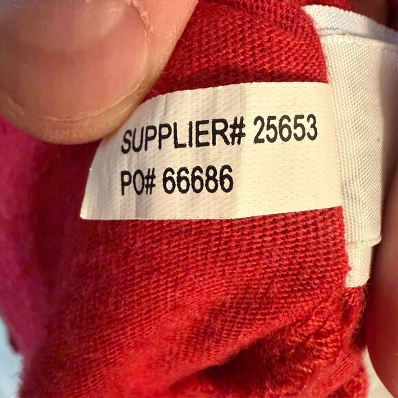 Polo Ralph Lauren Henley Shirt Men’s Medium Red Long Sleeve Knit Cotton Logo - Picture 6 of 10